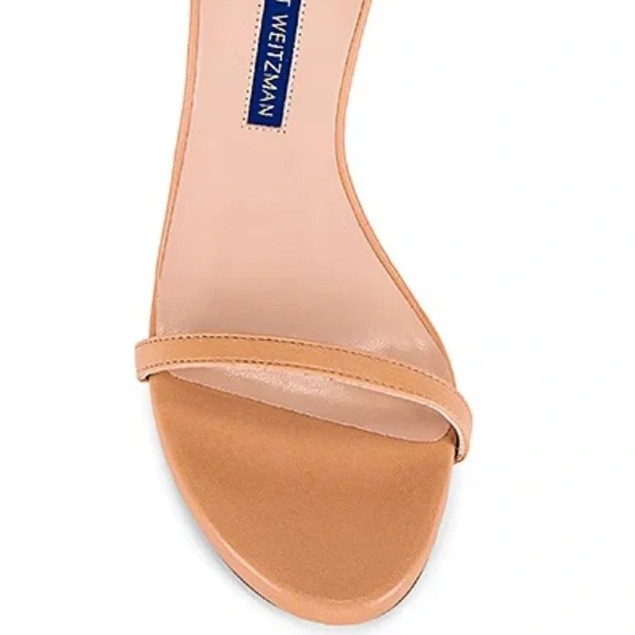 Stuart Weitzman Nudist Heels, Adobe Leather - Picture 5 of 16